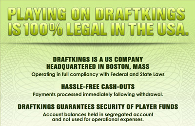 Draftkings USA legal fantasy betting declaration