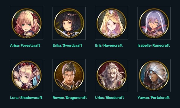 Shadowverse Classes Screenshot