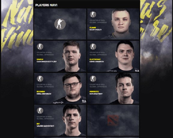 Team Natus Vincere CSGO 2021 Screenshot