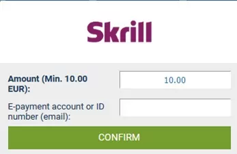 1xBet Skrill Withdrawal Screenshot