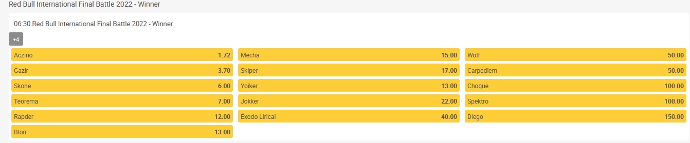 ReloadBet Other Betting Options Screenshot