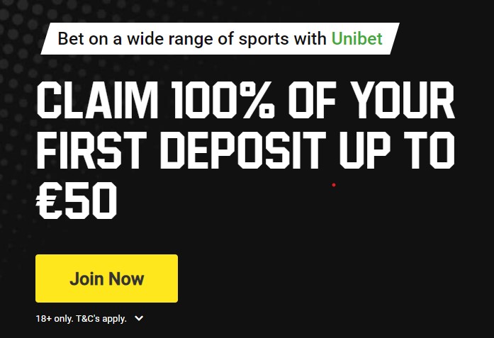 Unibet Welcome Offer Screenshot