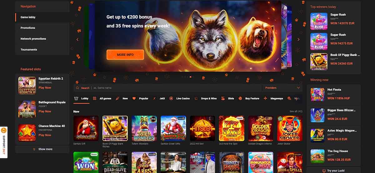 GG.BET Casino Games Screenshot