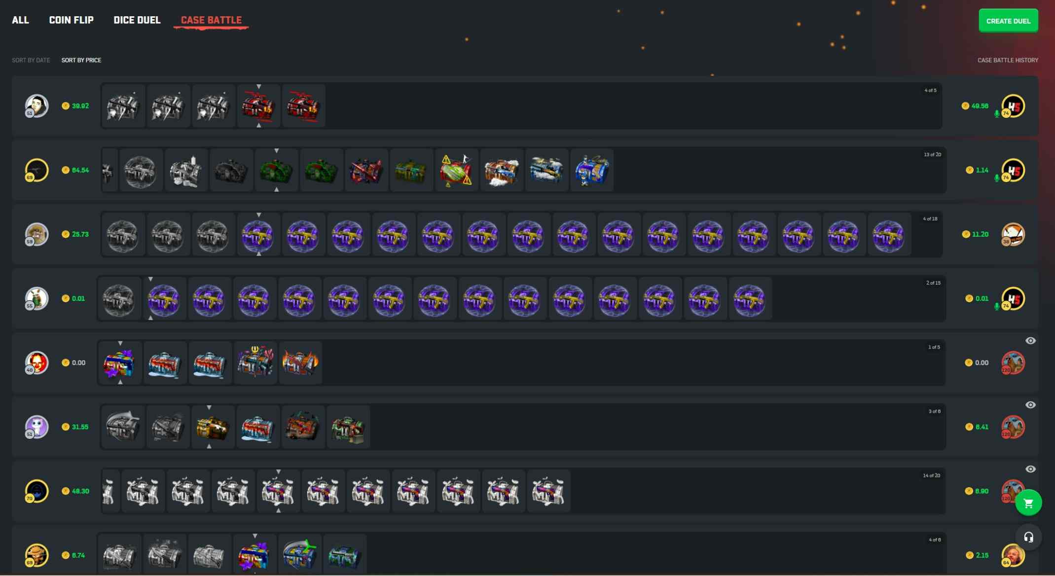 CSGORoll Case Battles Screenshot