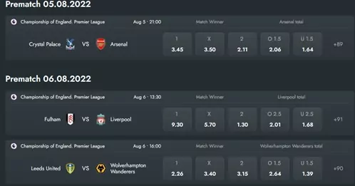 Gamdom Sports Betting Screenshot