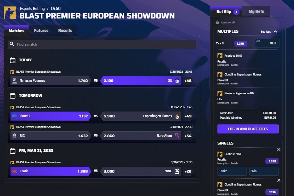 Pinnacle Accumulator Betting Screenshot