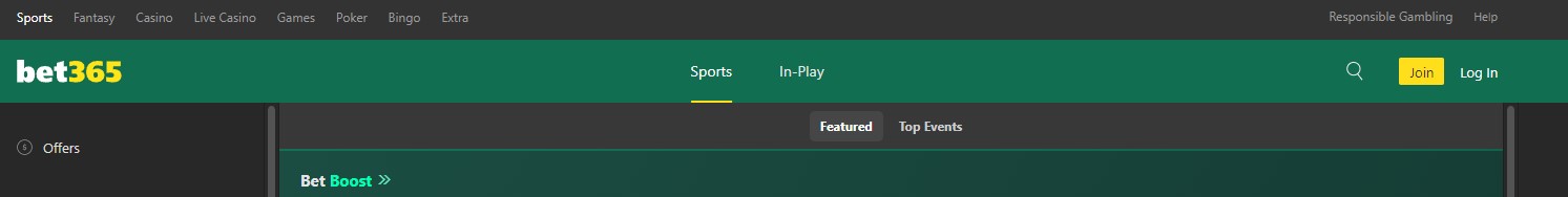 Join bet365 Screenshot