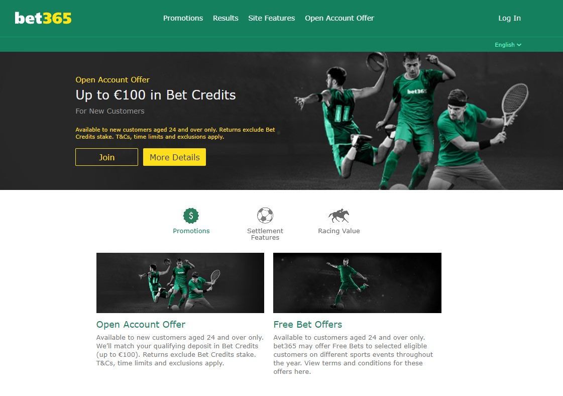 bet365 Welcome Offer Screenshot