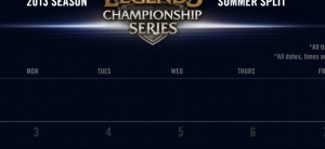 LCS Summer Split Zeitplan