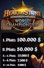 Preisgeld Aufteilung - Hearthstone WM 2015