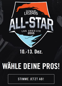 Spieler Voting LoL All Star 2015