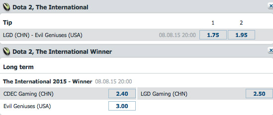 TI5 mainevent tag 6 Grand finals wetten quoten betathome