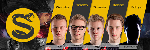 Team Splyce Kader LCS EU 2016 Summer Split alle Spieler