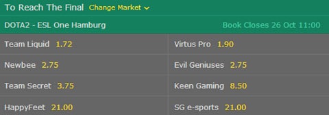 dota 2 esl one hamburg 2017 major das finale erreichen wettquoten