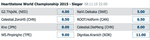 wettquoten hearthstone weltmeisterschaft 2015 betathome